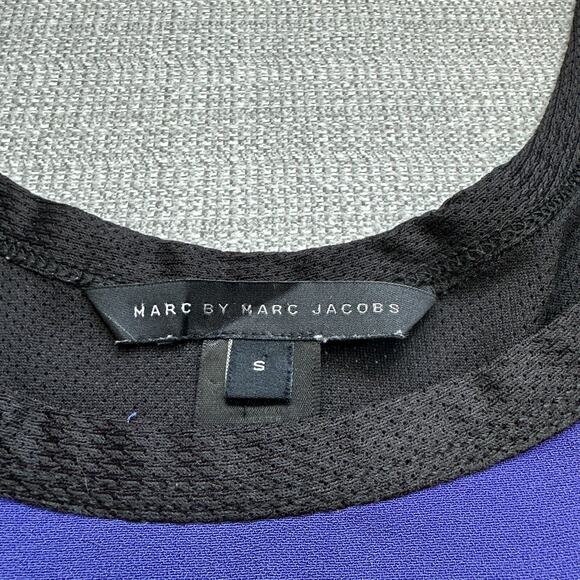 Marc by Marc Jacobs‎ Tank Top Small Blue Elena Crepe Sleeveless Athletic Casual - Picture 2 of 8